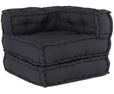 Modulinė sofa, antracito spalvos, 70x70x54 cm, audinys