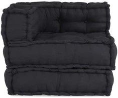 Modulinė sofa, antracito spalvos, 70x70x54 cm, audinys
