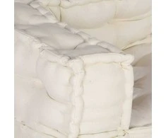 Dvivietė modulinė sofa, kreminės spalvos, 140x70x36, audinys
