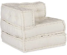 Modulinė sofa, kreminės spalvos, 70x70x54 cm, audinys