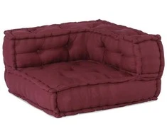 Dvivietė modulinė sofa, kaštoninės spalvos, 140x70x36, audinys
