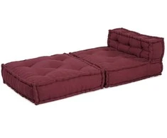 Modulinė sofa, kaštoninės spalvos, 70x70x54 cm, audinys