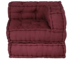 Modulinė sofa, kaštoninės spalvos, 70x70x54 cm, audinys