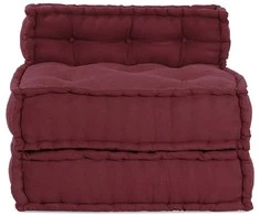 Modulinė sofa, kaštoninės spalvos, 70x70x54 cm, audinys