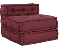 Modulinė sofa, kaštoninės spalvos, 70x70x54 cm, audinys