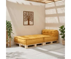 Modulinė sofa, geltona, 70x70x54 cm, audinys