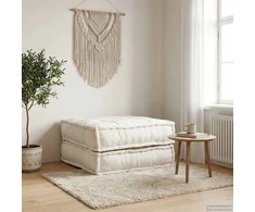 Modulinė sofa, kreminės spalvos, 70x70x36 cm, audinys