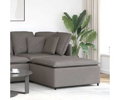 Modulinė sofa, pakojų modulis, pilkai ruda, 100x100x48 cm