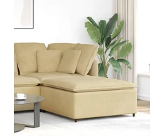 Modulinė sofa, pakojų modulis, pilkai žalia, 100x100x48 cm