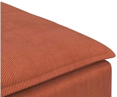 Modulinė sofa, pakojų modulis, raudonai oranžinė, 100x100x48 cm