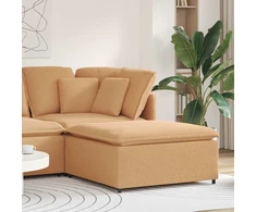 Modulinė sofa, pakojų modulis, smėlio spalvos, 100x100x48 cm