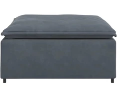 Modulinė sofa, pakojų modulis, tamsiai pilka, 100x100x48 cm