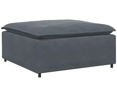 Modulinė sofa, pakojų modulis, tamsiai pilka, 100x100x48 cm
