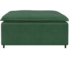 Modulinė sofa, pakojų modulis, tamsiai žalia, 100x100x48 cm