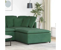 Modulinė sofa, pakojų modulis, tamsiai žalia, 100x100x48 cm