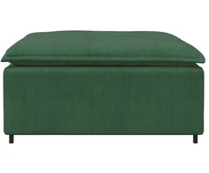 Modulinė sofa, pakojų modulis, tamsiai žalia, 100x100x48 cm