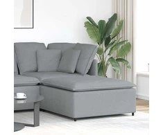 Modulinė sofa, pakojų pakojis, šviesiai pilka, 100x100x48 cm