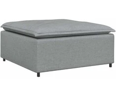 Modulinė sofa, pakojų pakojis, šviesiai pilka, 100x100x48 cm