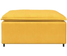 Modulinė sofa, pakojų pakojis, šviesiai geltonas, 100x100x48 cm