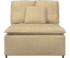 Modulinė sofa su centriniu moduliu, pilkai žalia, 100 cm