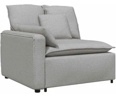 Modulinė sofa su pagalvėlėmis, debesų pilka