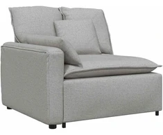 Modulinė sofa su pagalvėlėmis, debesų pilka