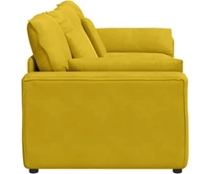 Modulinė sofa su pagalvėlėmis, geltona