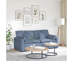 Modulinė sofa su pagalvėlėmis, mėlyna