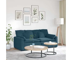 Modulinė sofa su pagalvėlėmis, mėlyna