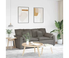 Modulinė sofa su pagalvėlėmis, šviesiai pilka