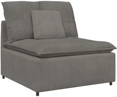Modulinė sofa su pagalvėlėmis, šviesiai pilka