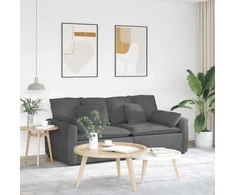 Modulinė sofa su pagalvėlėmis, tamsiai pilka
