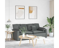 Modulinė sofa su pagalvėlėmis, tamsiai pilka