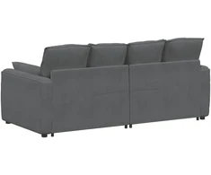 Modulinė sofa su pagalvėlėmis, tamsiai pilka