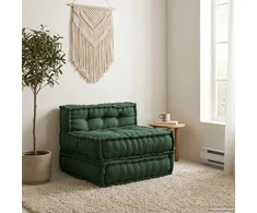 Modulinė sofa, žalia, 70x70x54 cm, audinys