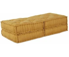 Modulinė sofa 2 pcs Geltona 140 x 70 x 36 cm Audinys