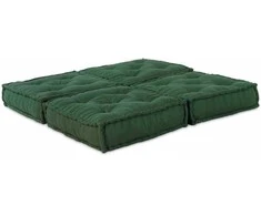 Modulinė sofa 2 pcs Žalia 140 x 70 x 36 cm audinys