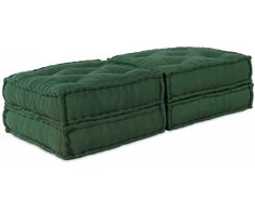 Modulinė sofa 2 pcs Žalia 140 x 70 x 36 cm audinys