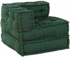 Modulinė sofa 2 pcs Žalia 140 x 70 x 56 cm audinys