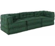 Modulinė sofa 3 pcs Žalia audinys