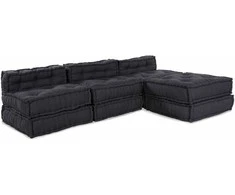 Modulinė sofa 4 pcs Antracito Audinys