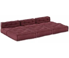 Modulinė sofa 4 pcs Raudonmedis audinys