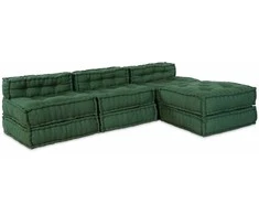 Modulinė sofa 4 pcs Žalia audinys