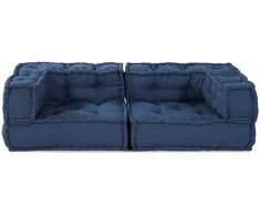 Modulinė sofa 3 vnt. Audinys Indigo 140 x 70 x 36 cm