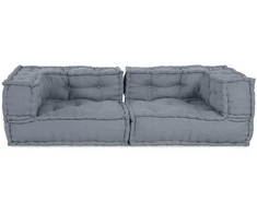 Modulinė sofa 3 pcs Pilka 140 x 70 x 36 cm Audinys