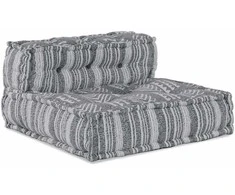 Modulinė sofa Pilkas spausdinimas 70 x 70 x 56 cm Audinys