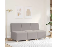 Modulinis sofa vienetas be rankų Šviesiai pilka 55 x 74 x 82 cm