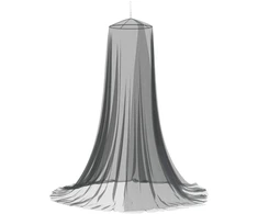 Moskito tinklas lovai 156 akies 156 akies Juoda Ø56 x 220 cm