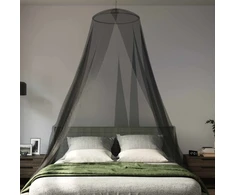Uodų tinklas lovai 3 vnt. 156 mesh Juoda ⌀56 x 220 cm