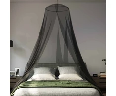 Uodų tinklas lovai 3 vnt. 156 mesh Juoda ⌀56 x 220 cm